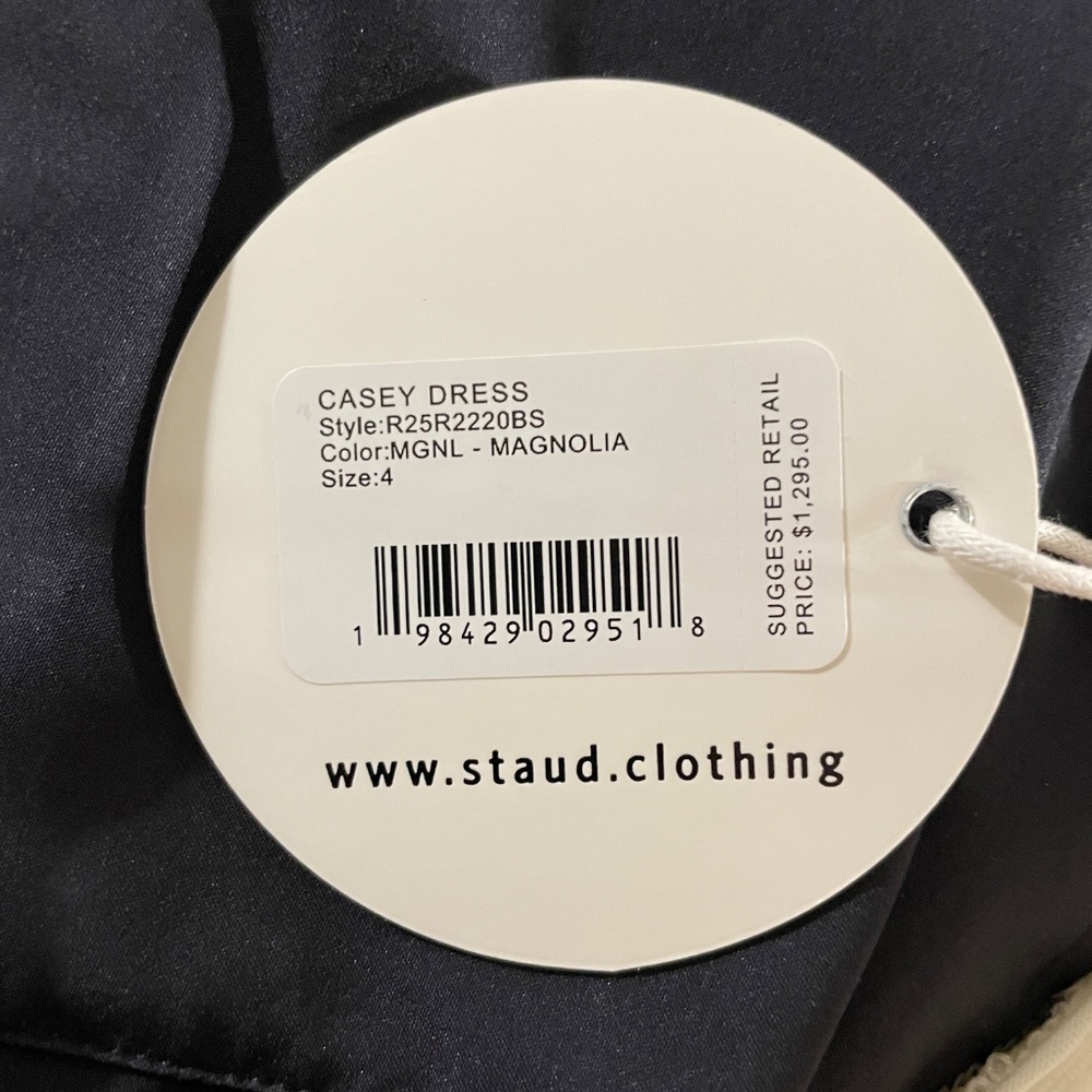 STAUD beaded Casey magnolia dress NWT - Picture 11 of 12